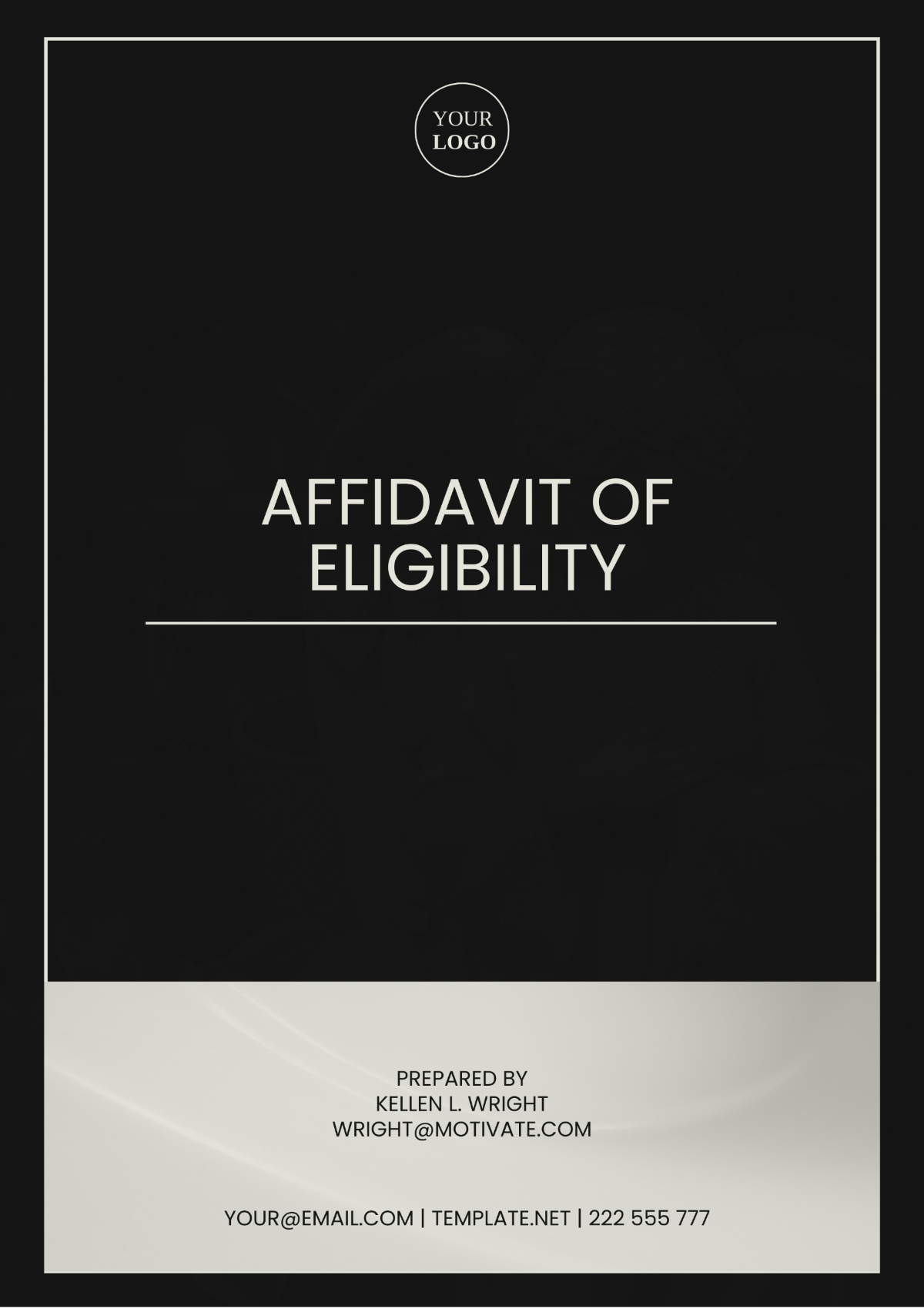 Affidavit of Eligibility Template