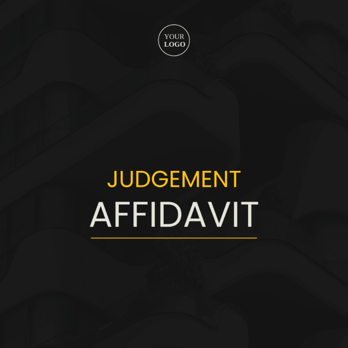 Judgement Affidavit Template
