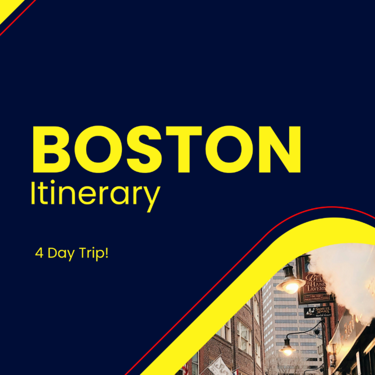 4 Day Boston Itinerary Template - Edit Online & Download