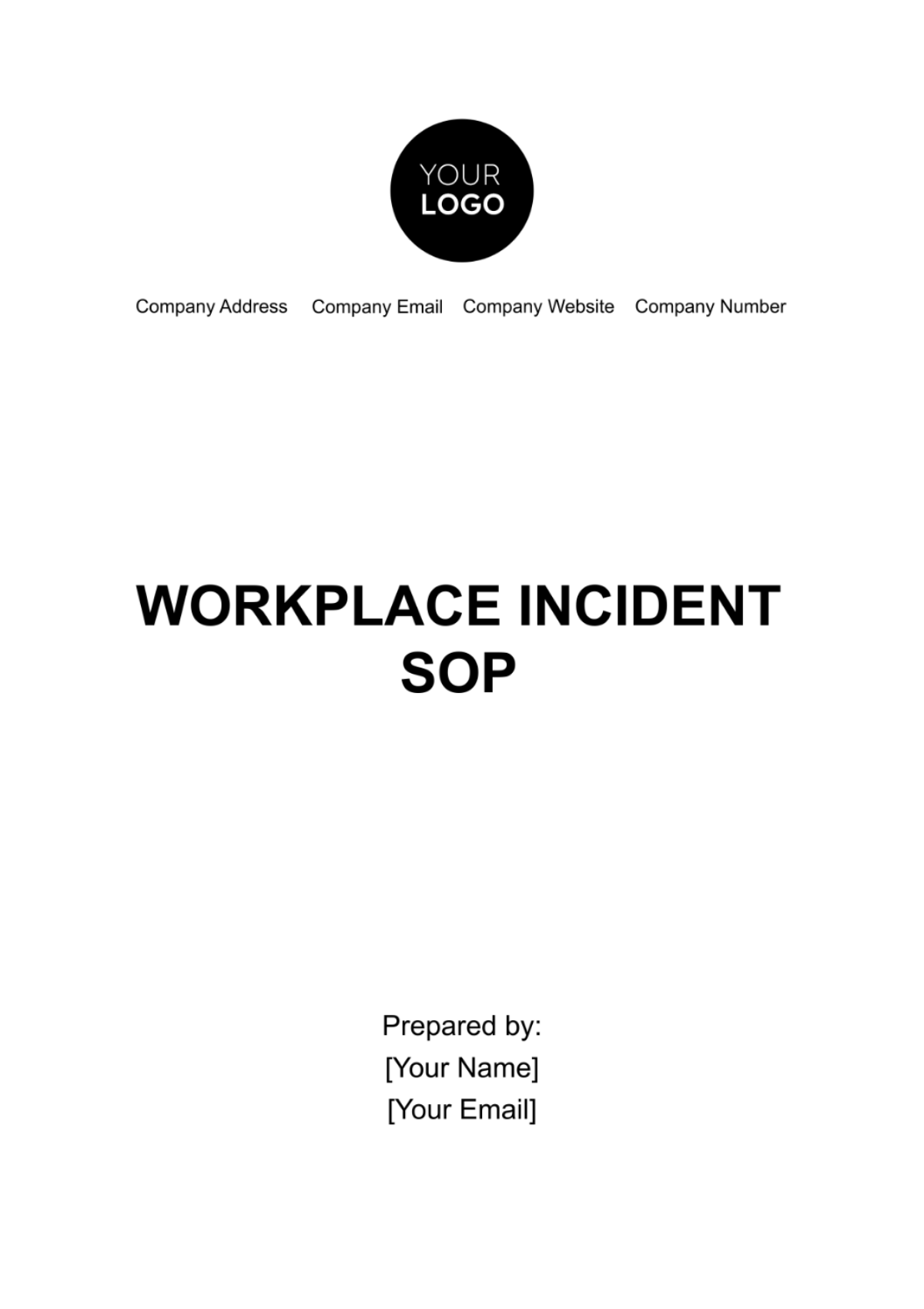 Free Workplace Incident SOP Template