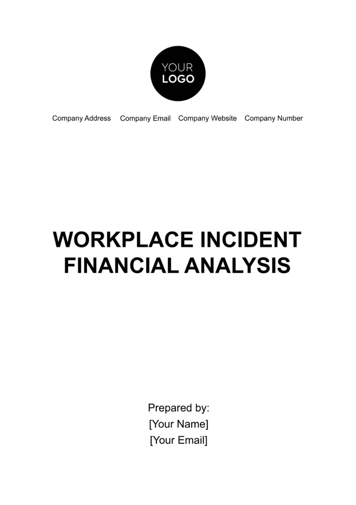 Workplace Incident Financial Analysis Template