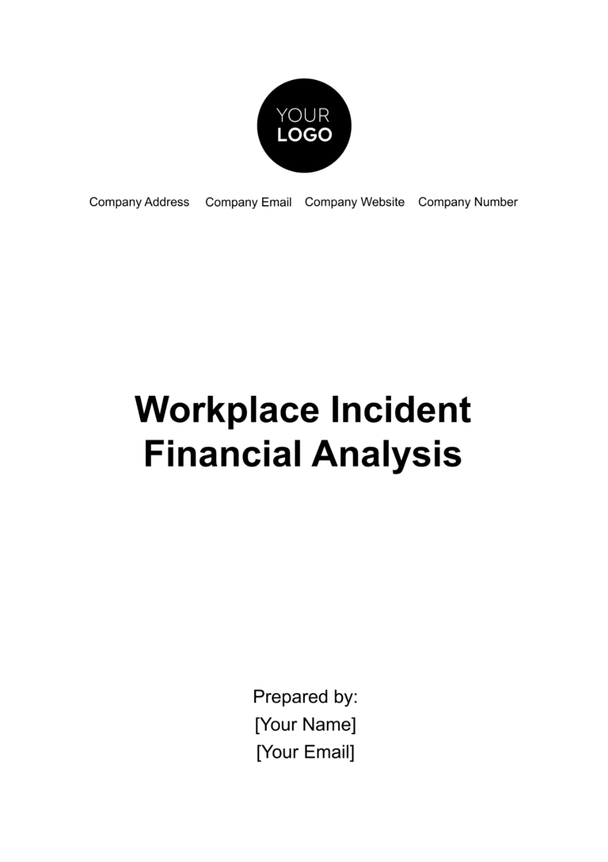 Workplace Incident Financial Analysis Template - Edit Online & Download