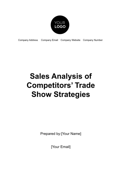 Free Sales Analysis of Competitors??? Trade Show Strategies Template to Edit Online