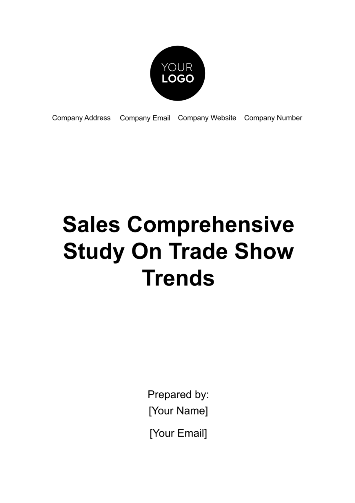 Sales Comprehensive Study on Trade Show Trends Template - Edit Online & Download