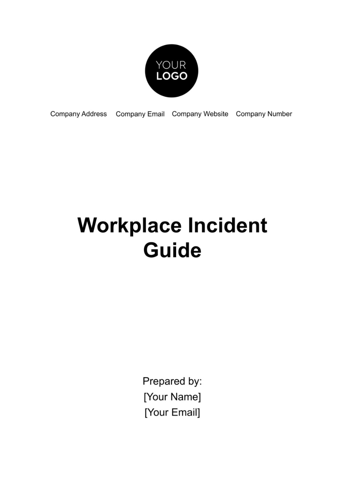 Workplace Incident Guide Template - Edit Online & Download