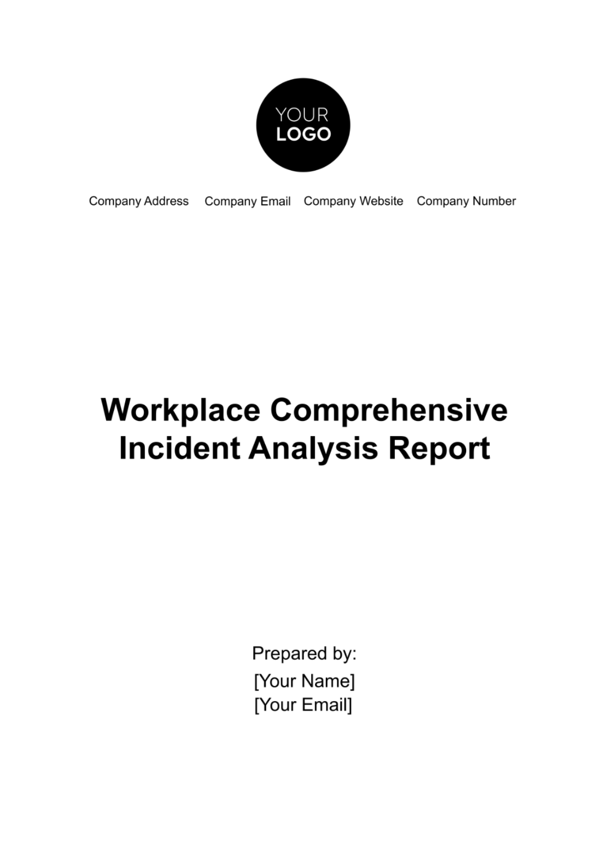 Workplace Comprehensive Incident Analysis Report Template - Edit Online & Download