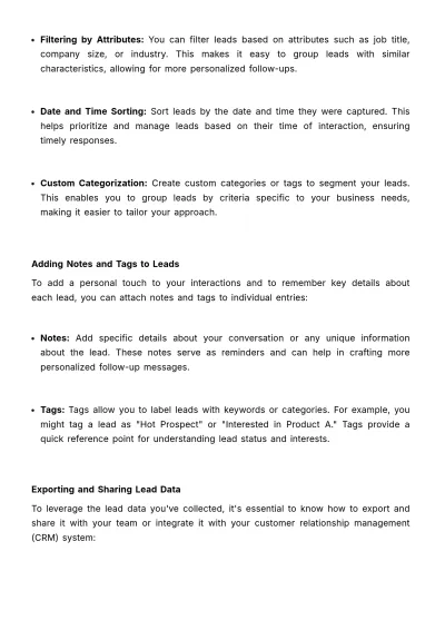 Free Sales User Manual for Trade Show Lead Capture Tools Template to Edit Online