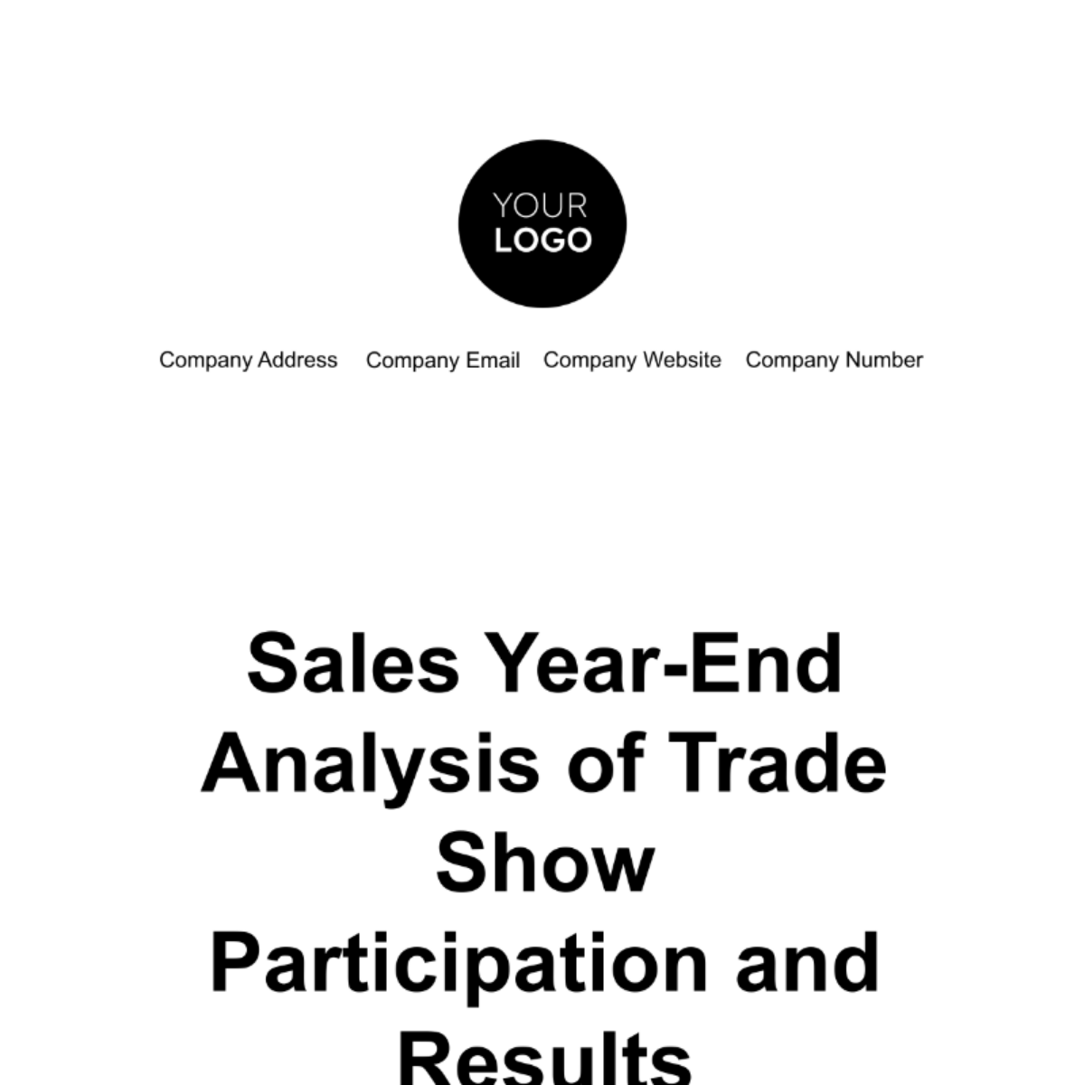 Free Sales Year-End Analysis of Trade Show Participation and Results Template