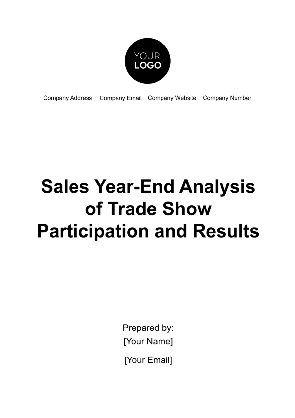 Sales Year-End Analysis of Trade Show Participation and Results Template - Edit Online & Download