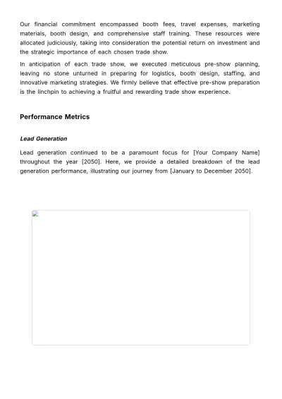 Free Sales Year-End Analysis of Trade Show Participation and Results Template to Edit Online