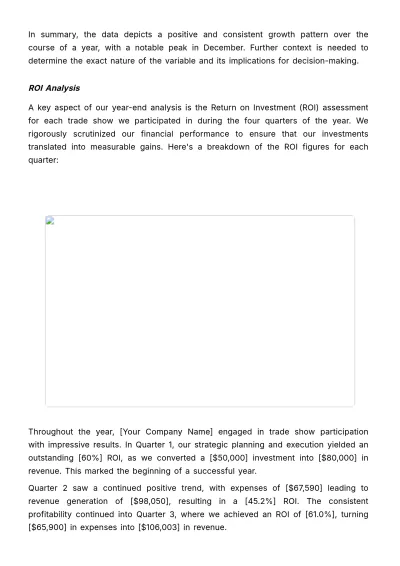 Free Sales Year-End Analysis of Trade Show Participation and Results Template to Edit Online