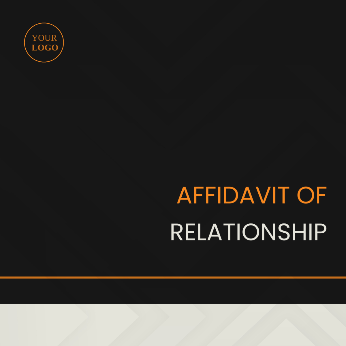 Affidavit of Relationship Template