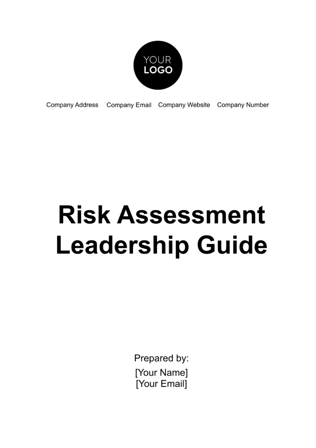 Risk Assessment Leadership Guide Template