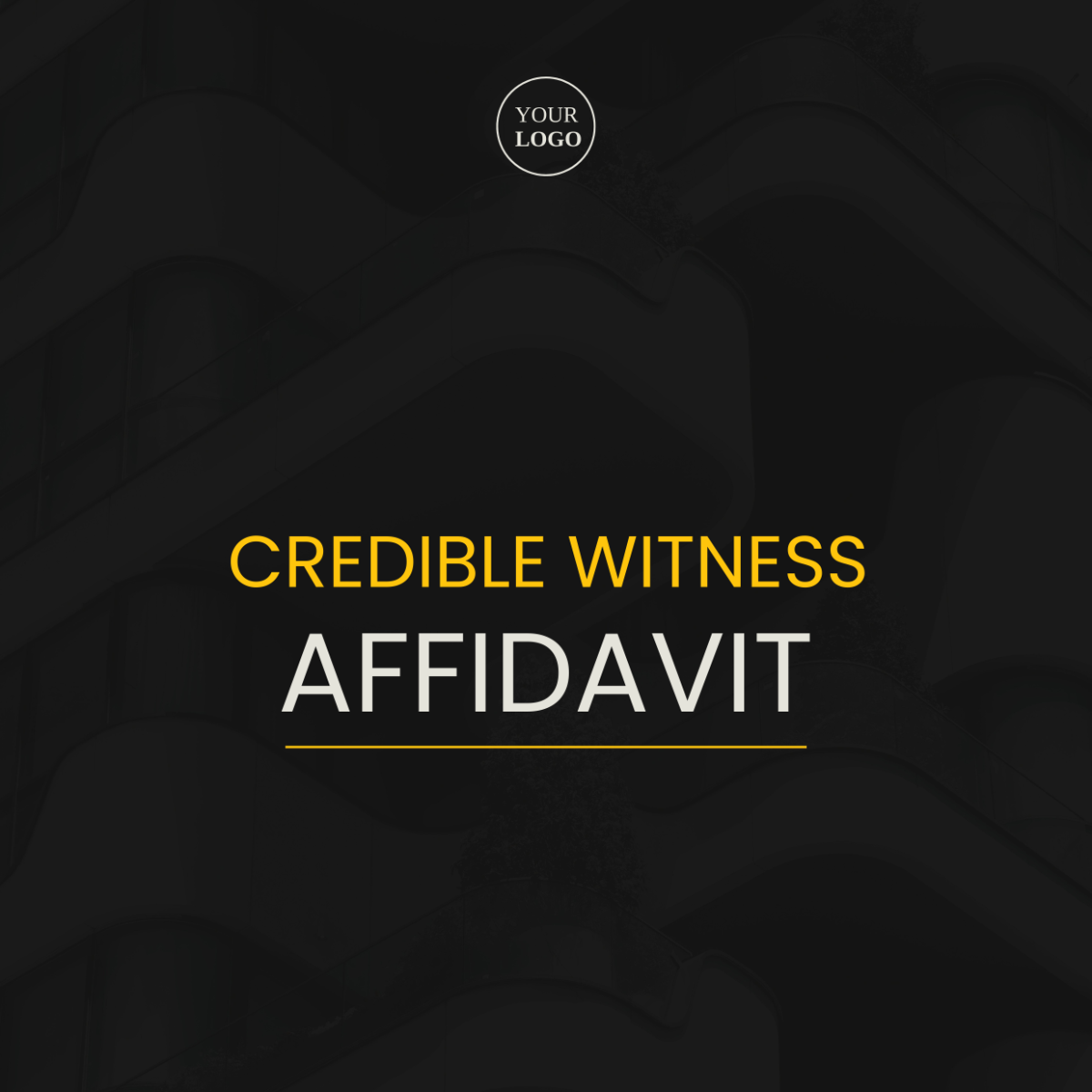 Credible Witness Affidavit Sample Template