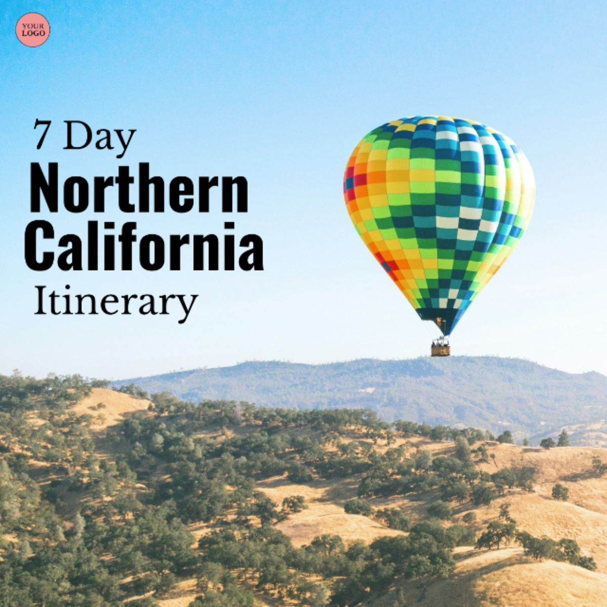 Northern California Itinerary Template - Edit Online & Download