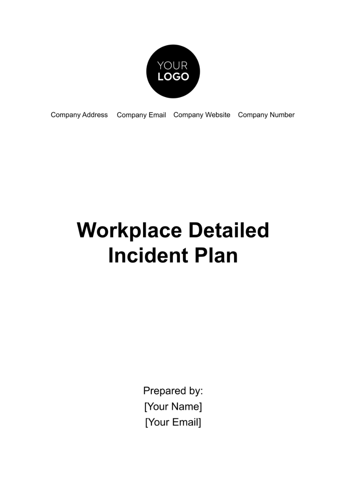 Workplace Detailed Incident Plan Template - Edit Online & Download