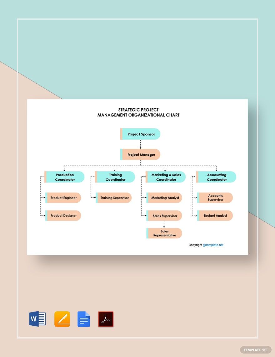 Strategic Project Management Organizational Chart Template