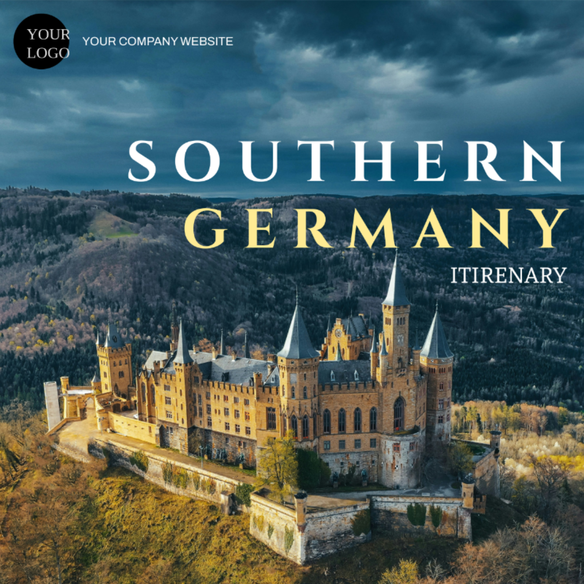 Southern Germany Itinerary Template - Edit Online & Download