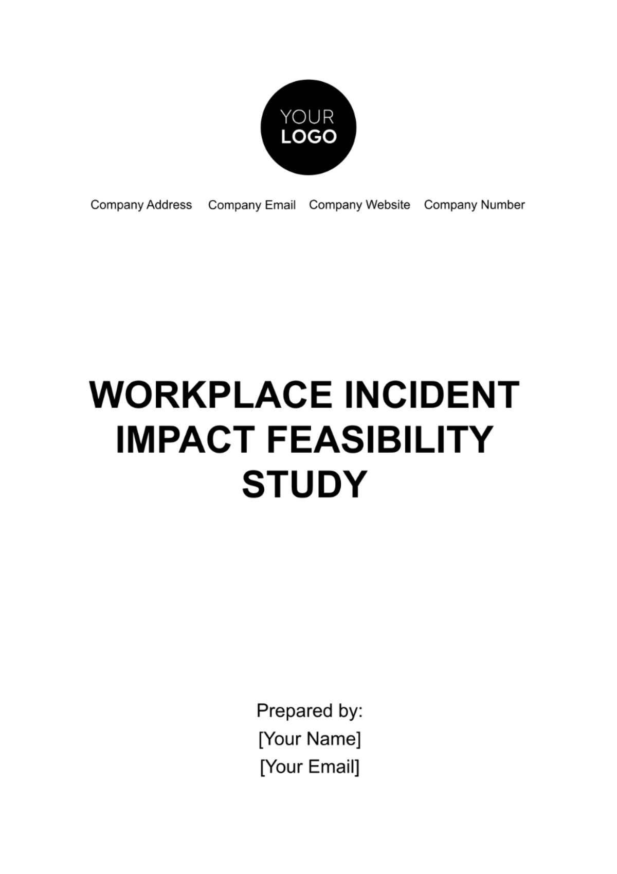 Free Workplace Incident Impact Feasibility Study Template
