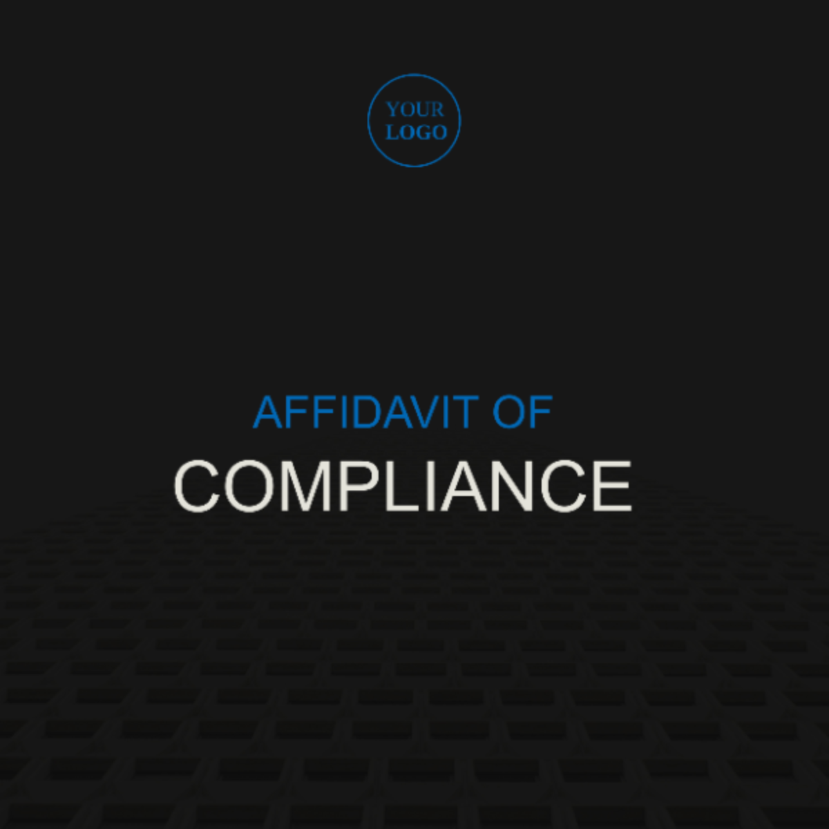 Affidavit of Compliance Template