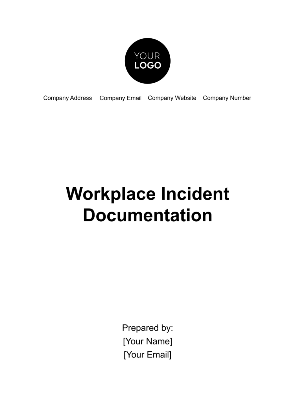 Workplace Incident Documentation Template - Edit Online & Download