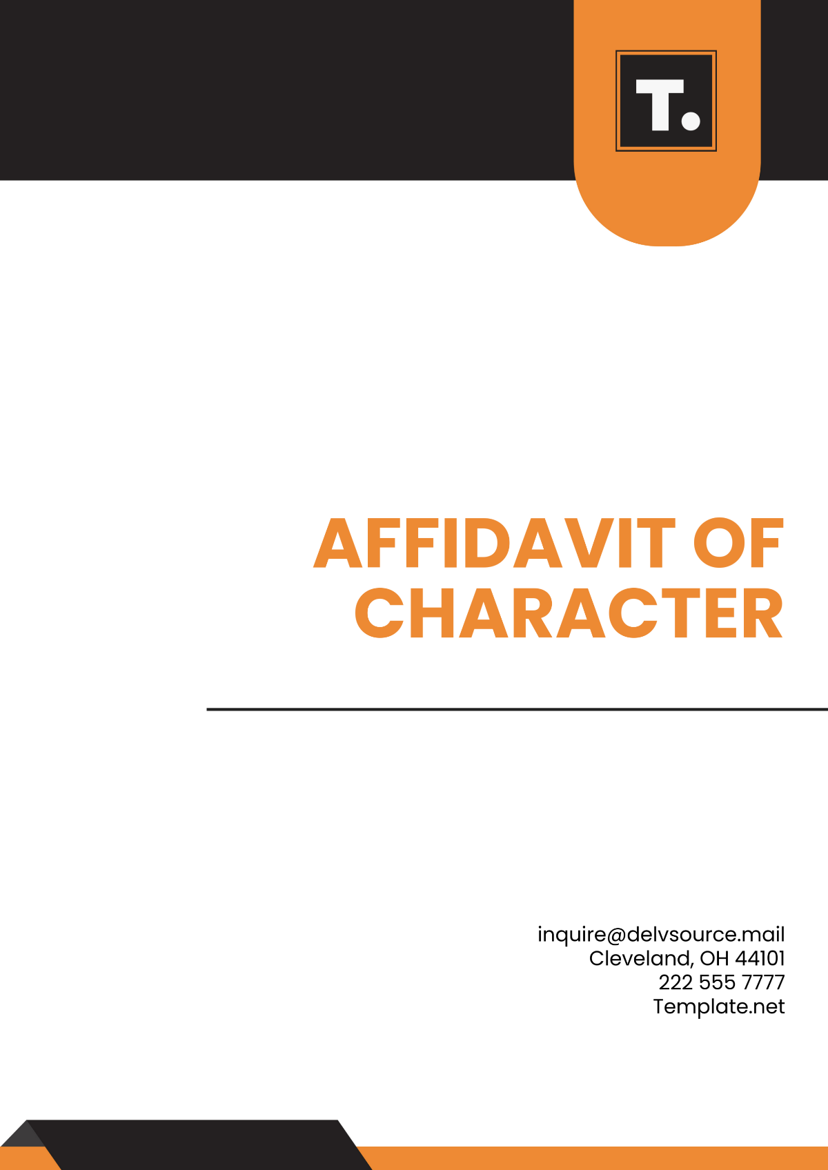 Affidavit of Character Template - Edit Online & Download