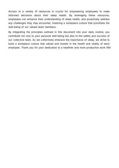 Free Employee Sleep Health Education Template to Edit Online