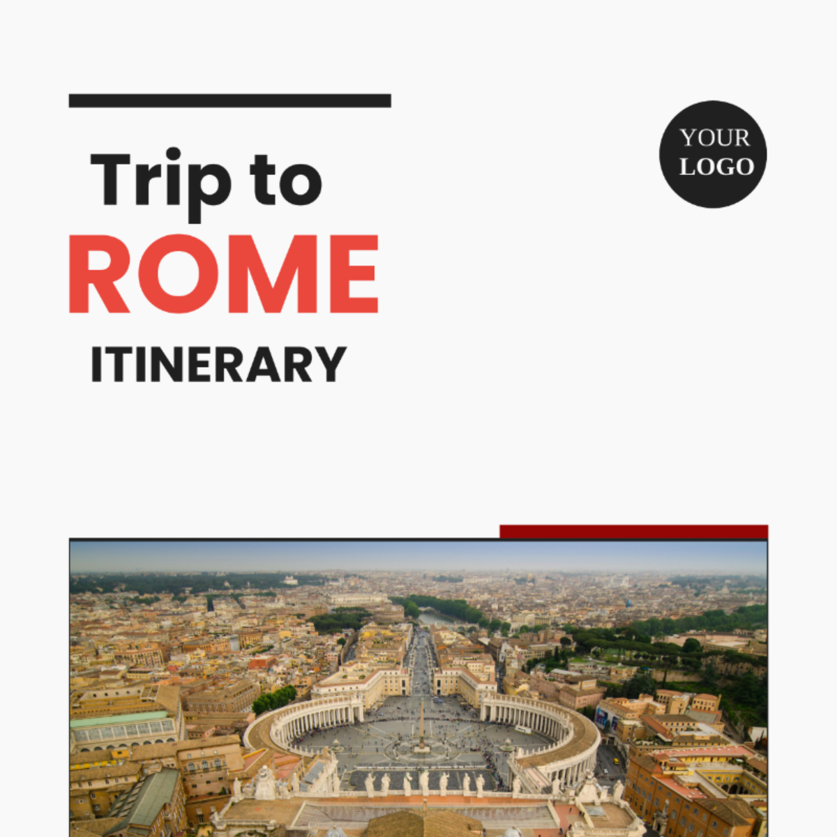 7 Day Rome Itinerary Template - Edit Online & Download