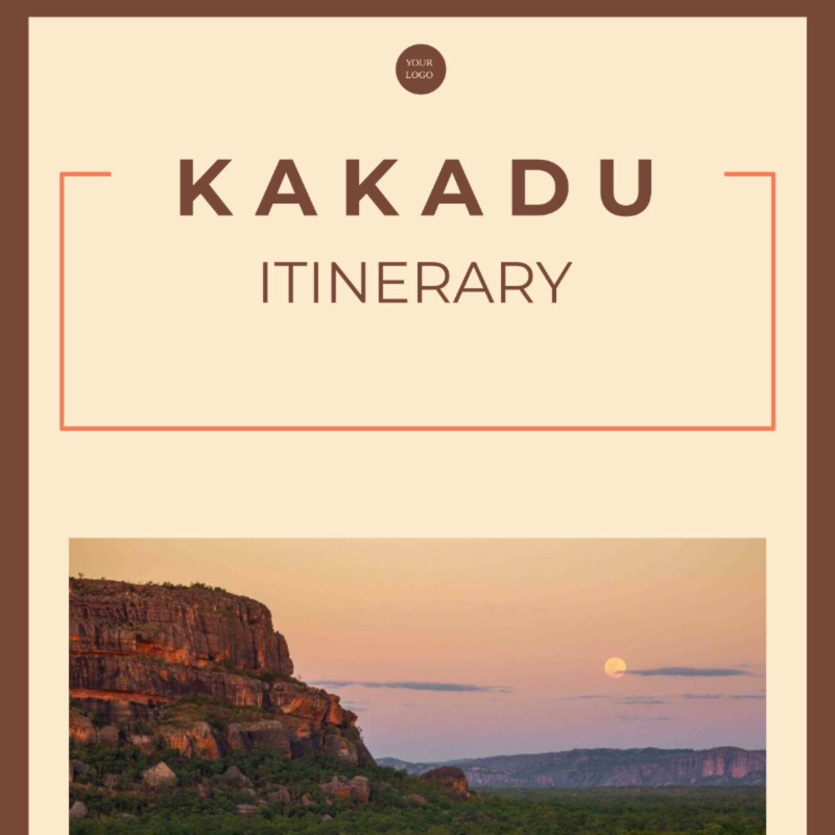 Kakadu Itinerary Template - Edit Online & Download