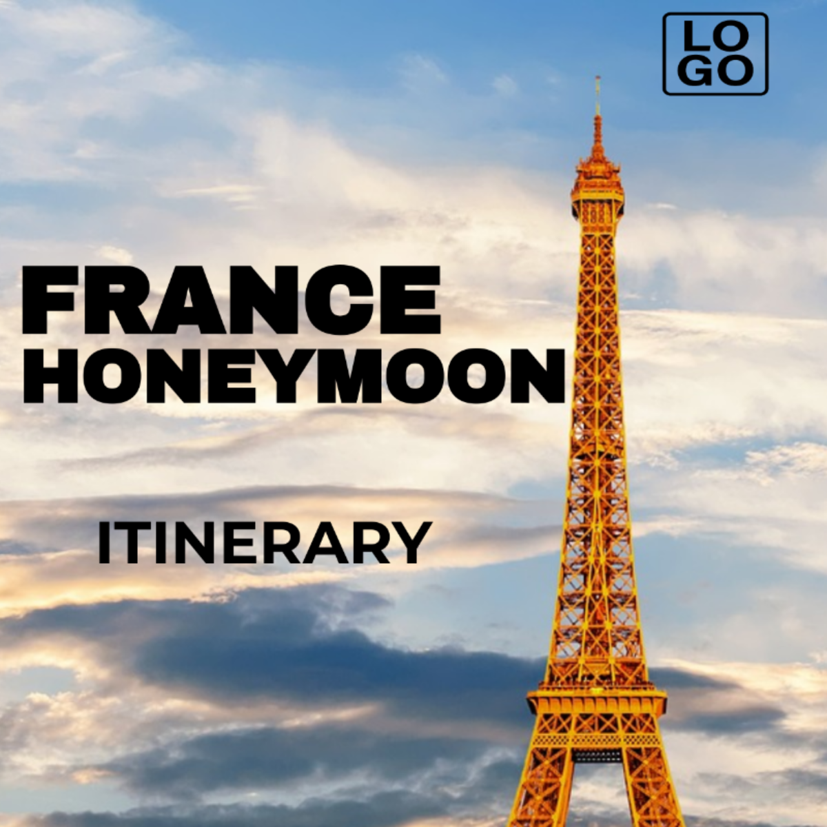 France Honeymoon Itinerary Template - Edit Online & Download