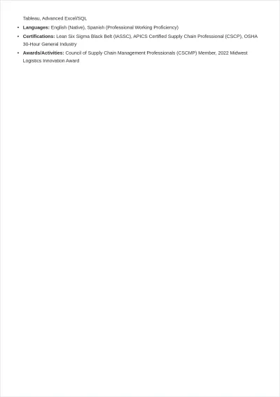 Free Resume ATS Resume Template, AI Resume Builder