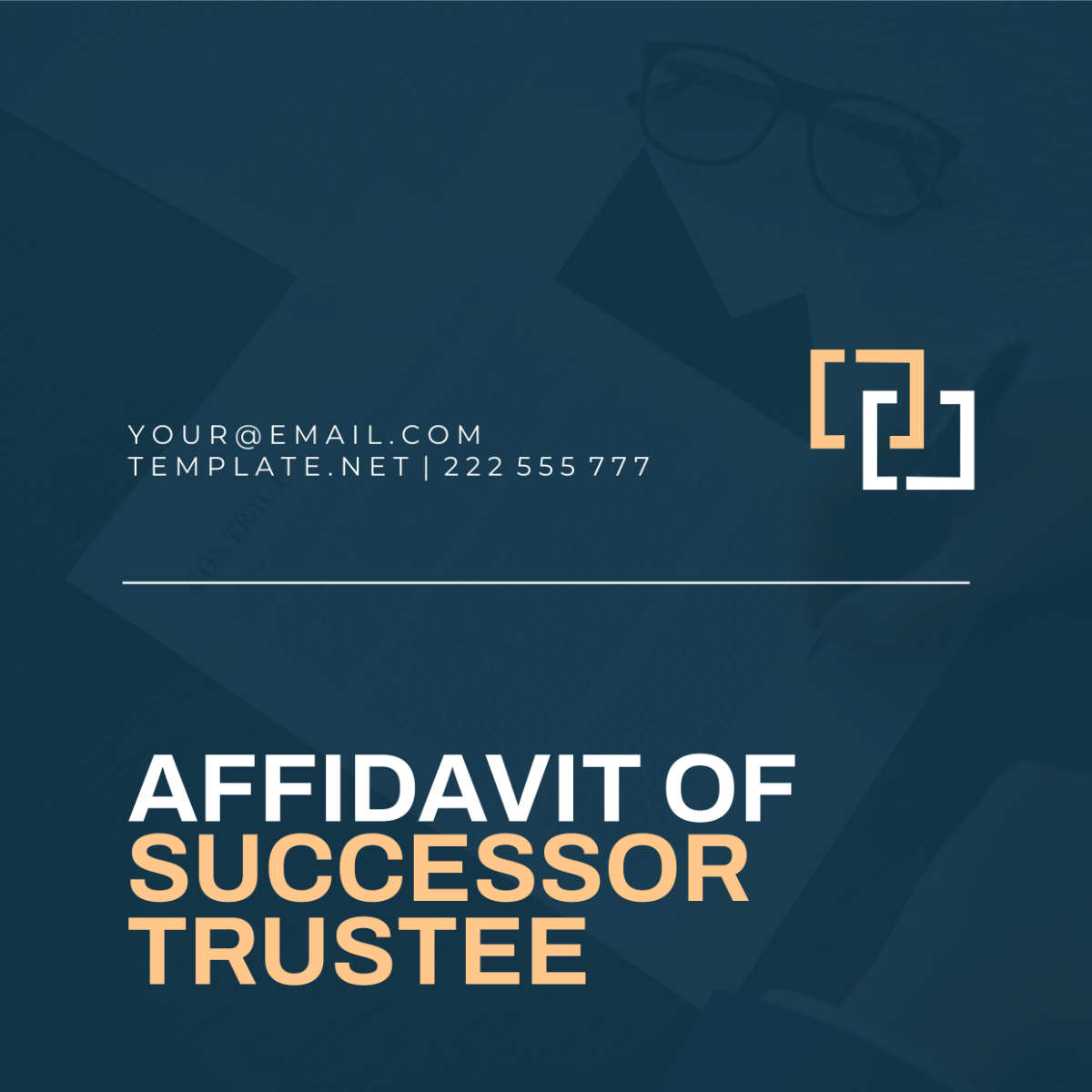 Affidavit of Successor Trustee Template