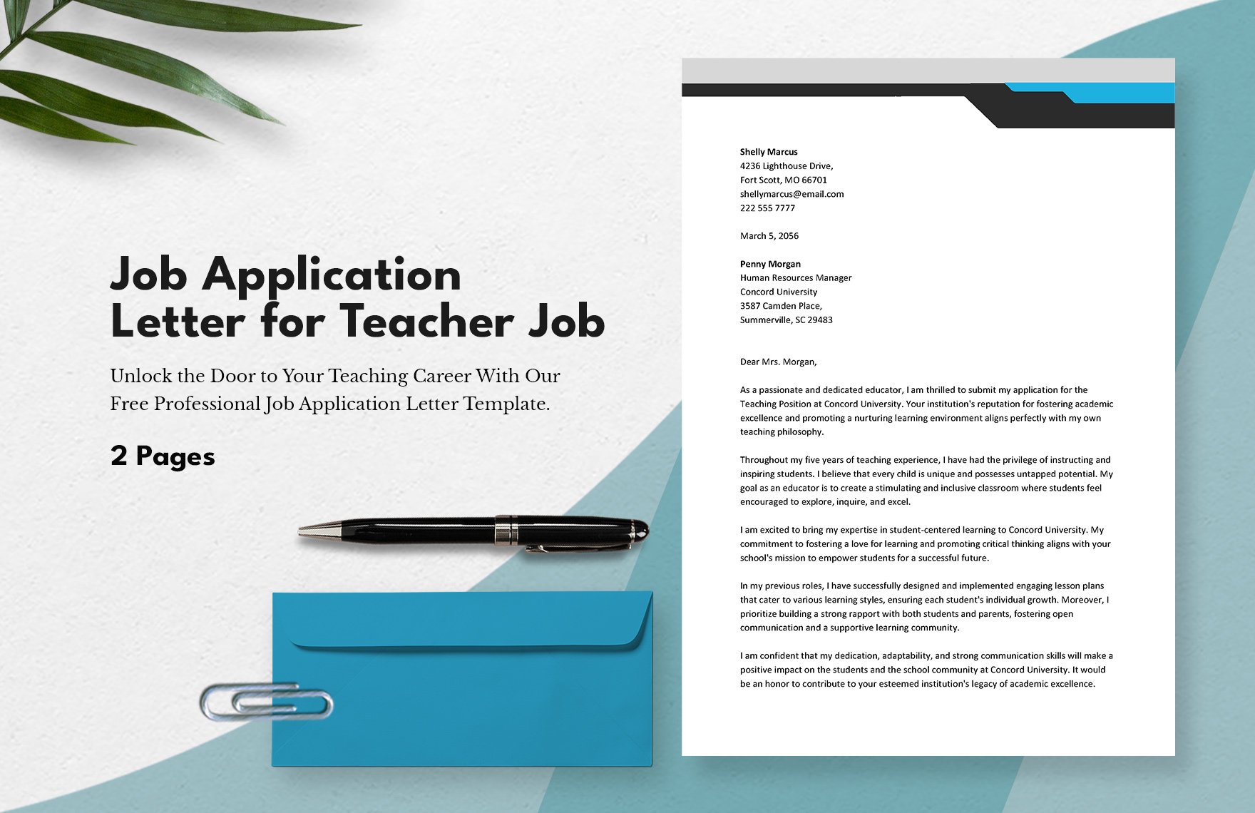 Job Application Letter for Teacher Job