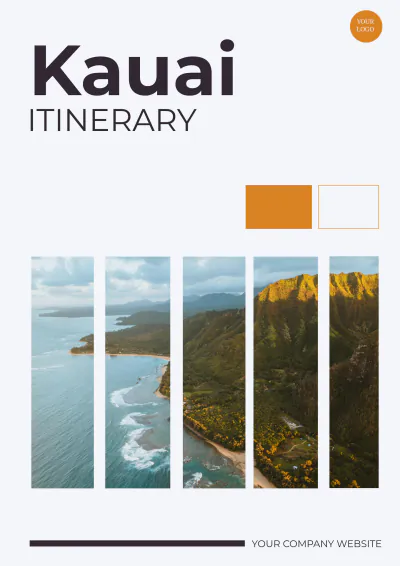 Free 3 Day Kauai Itinerary Template to Edit Online