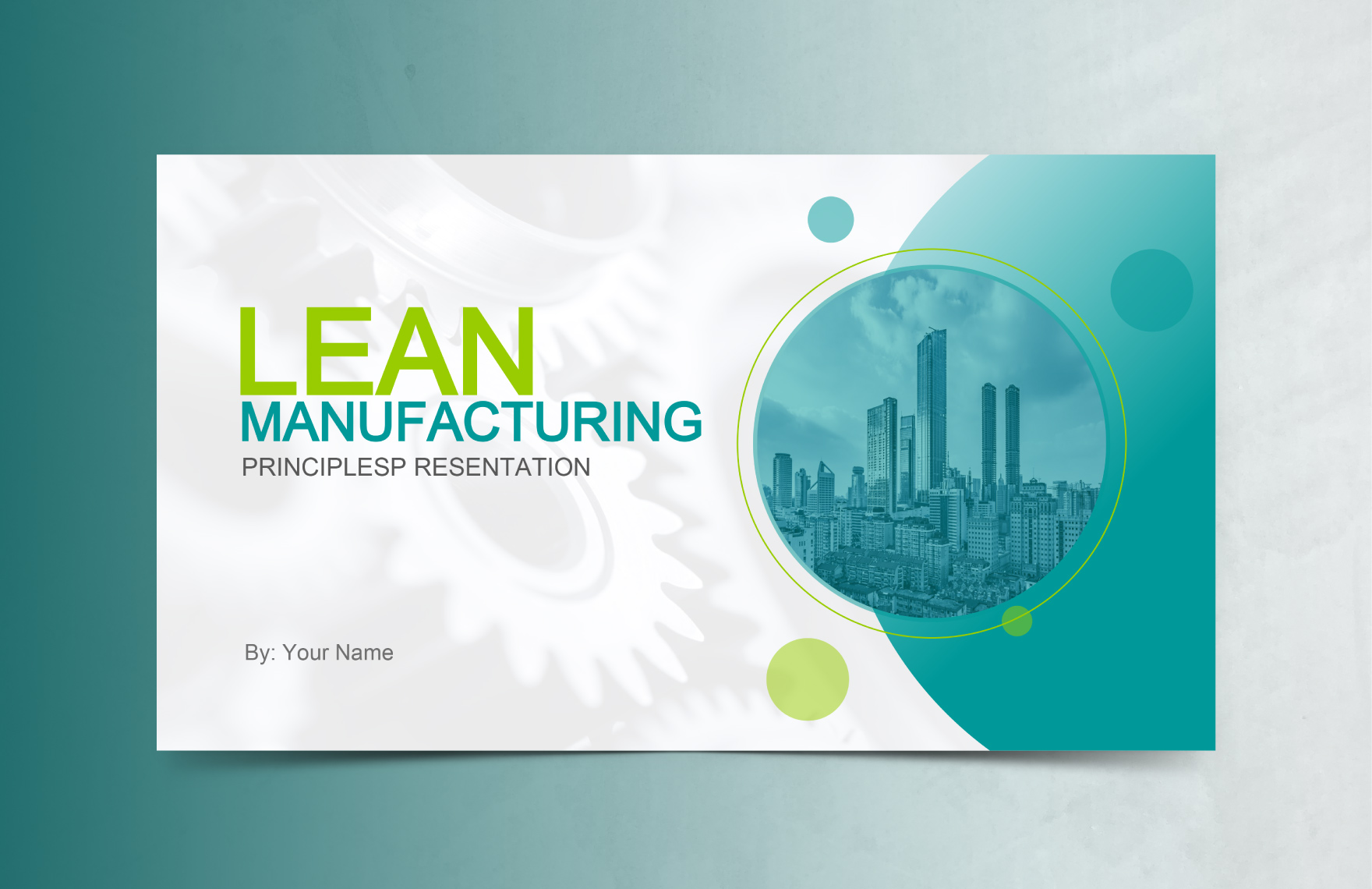 Lean Manufacturing Principles Presentation Template