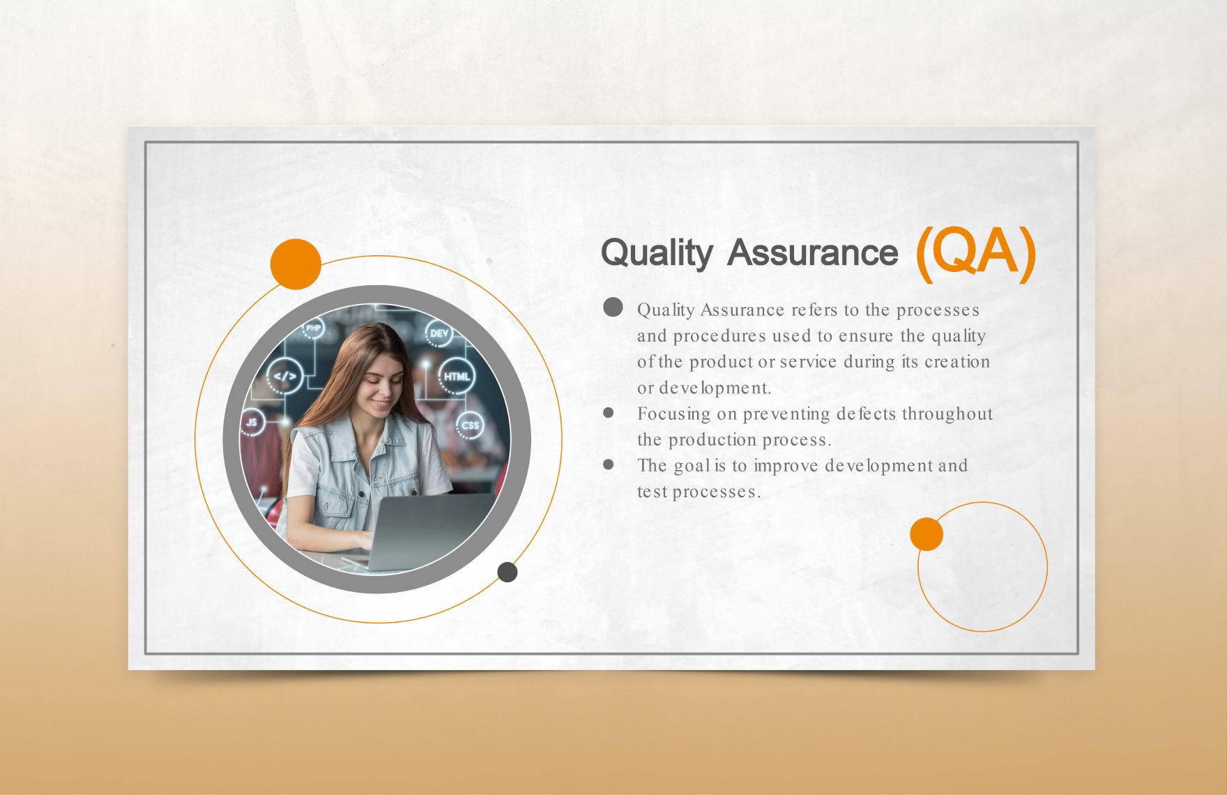 Quality Assurance and Control Presentation Template