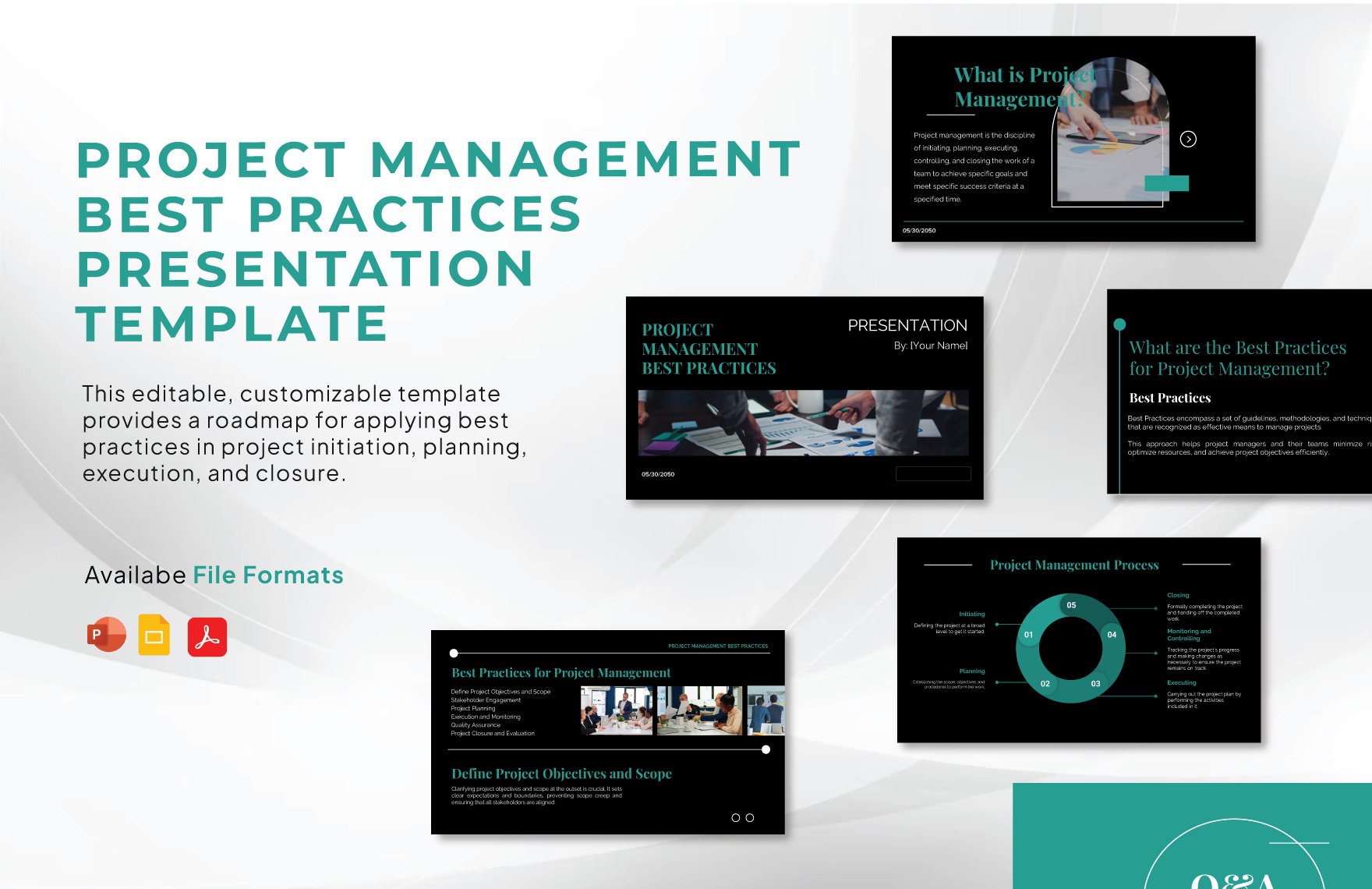 Free Project Management Best Practices Presentation Template in PDF, PowerPoint, Google Slides
