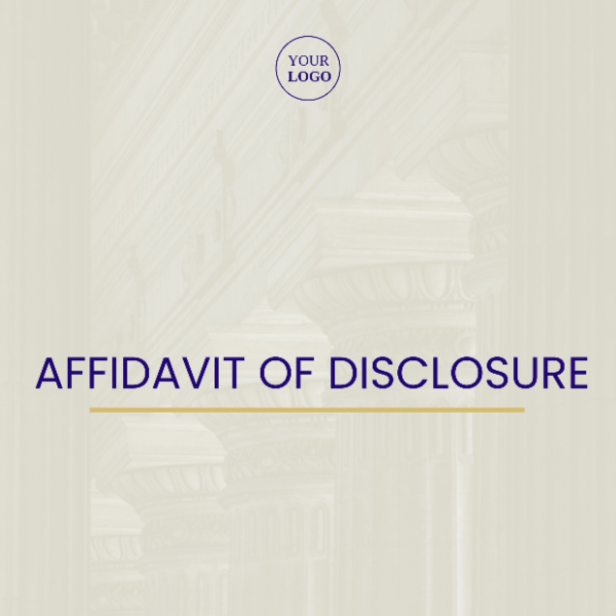 Affidavit of Disclosure Template