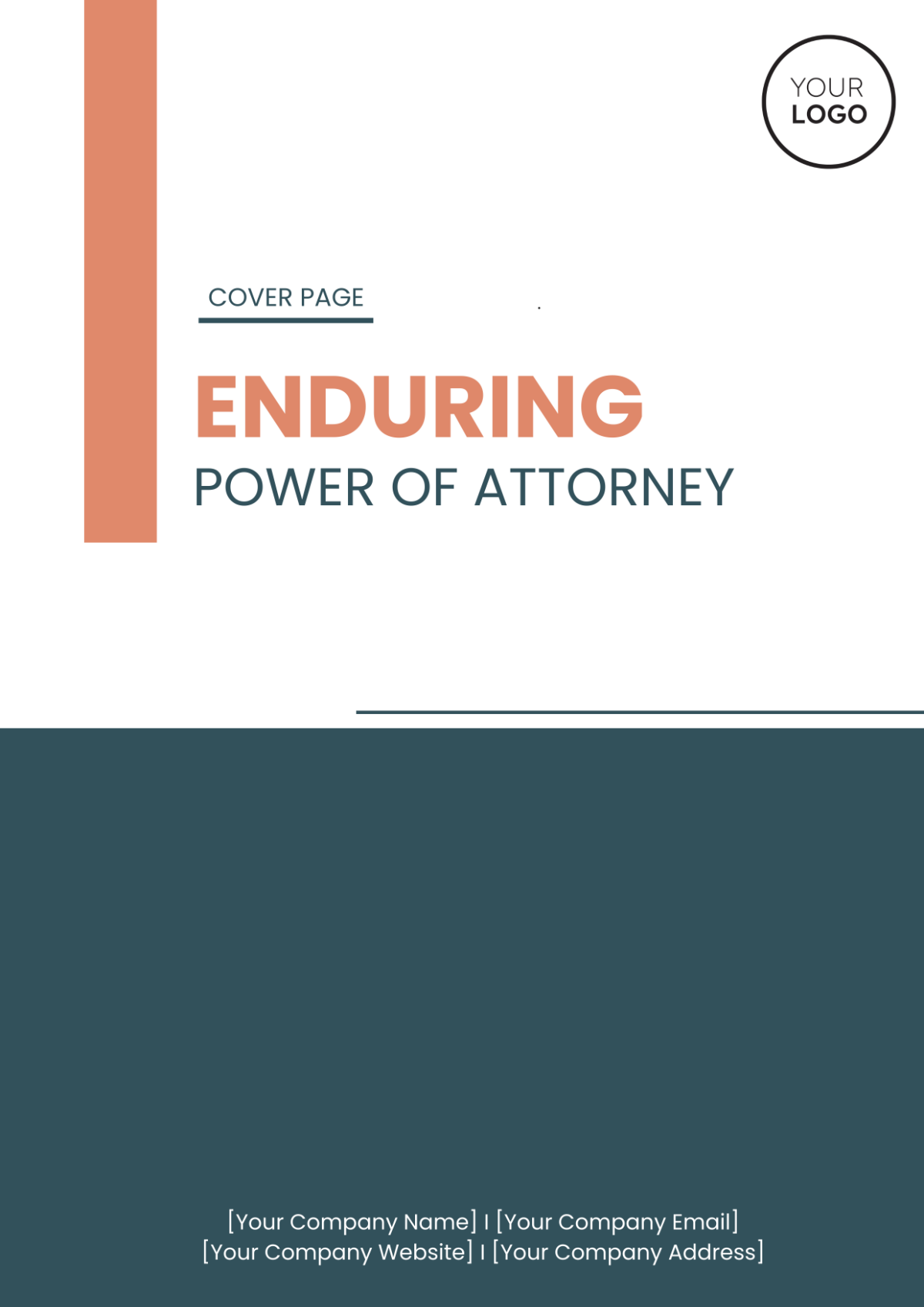 Enduring Power of Attorney Cover Page