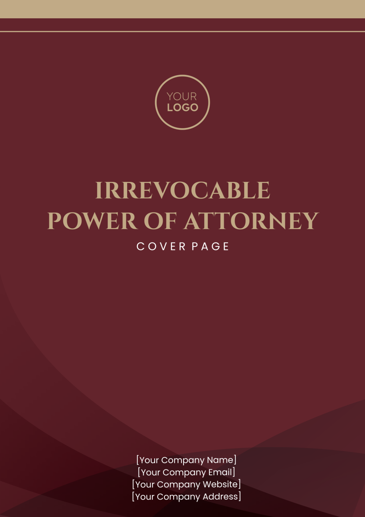 Irrevocable Power of Attorney Cover Page