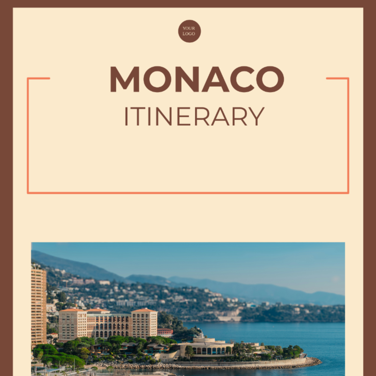 Monaco Itinerary Template - Edit Online & Download