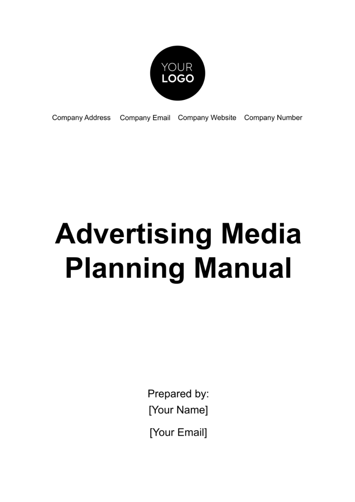 Advertising Media Planning Manual Template - Edit Online & Download