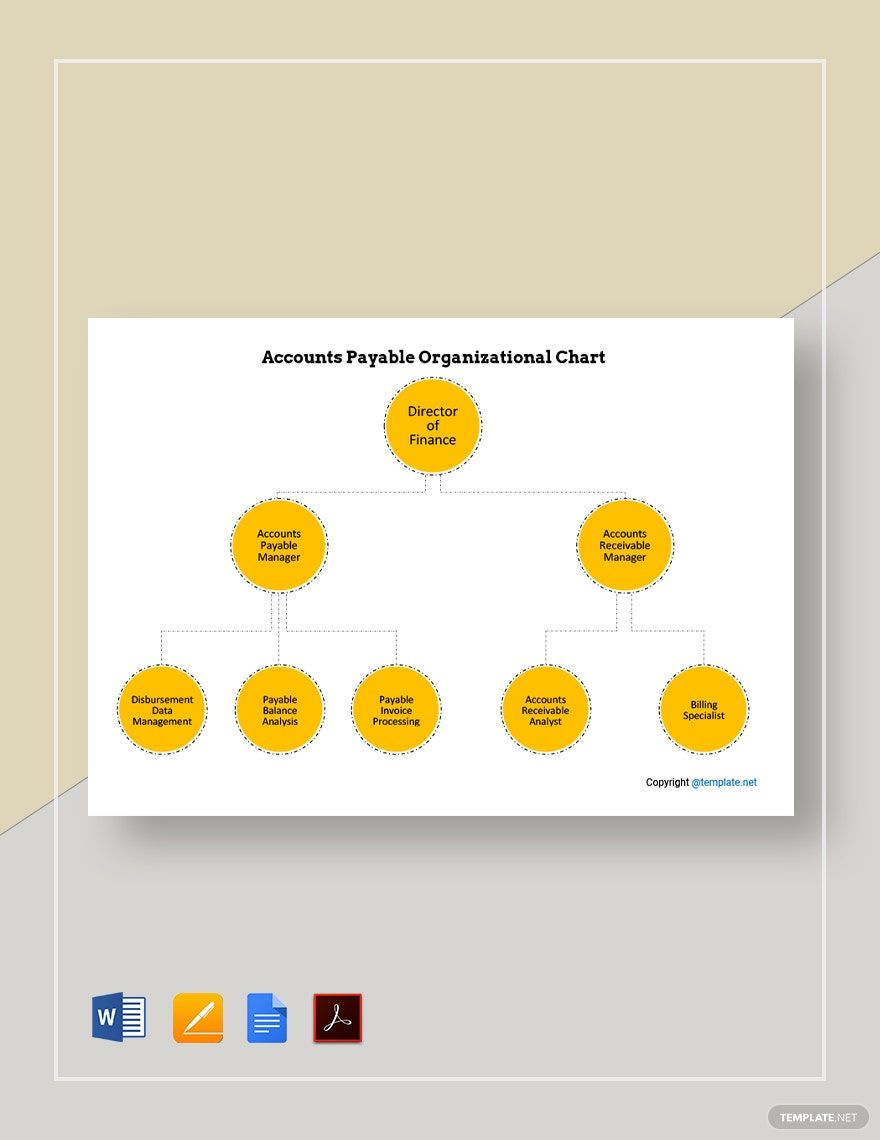 Accounts Payable Organizational Chart Template