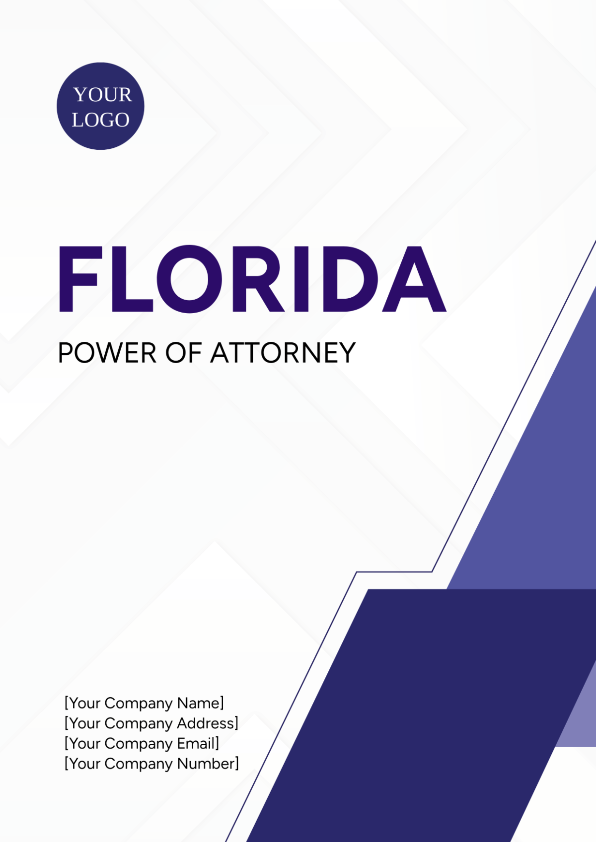 Florida Power of Attorney Cover Page