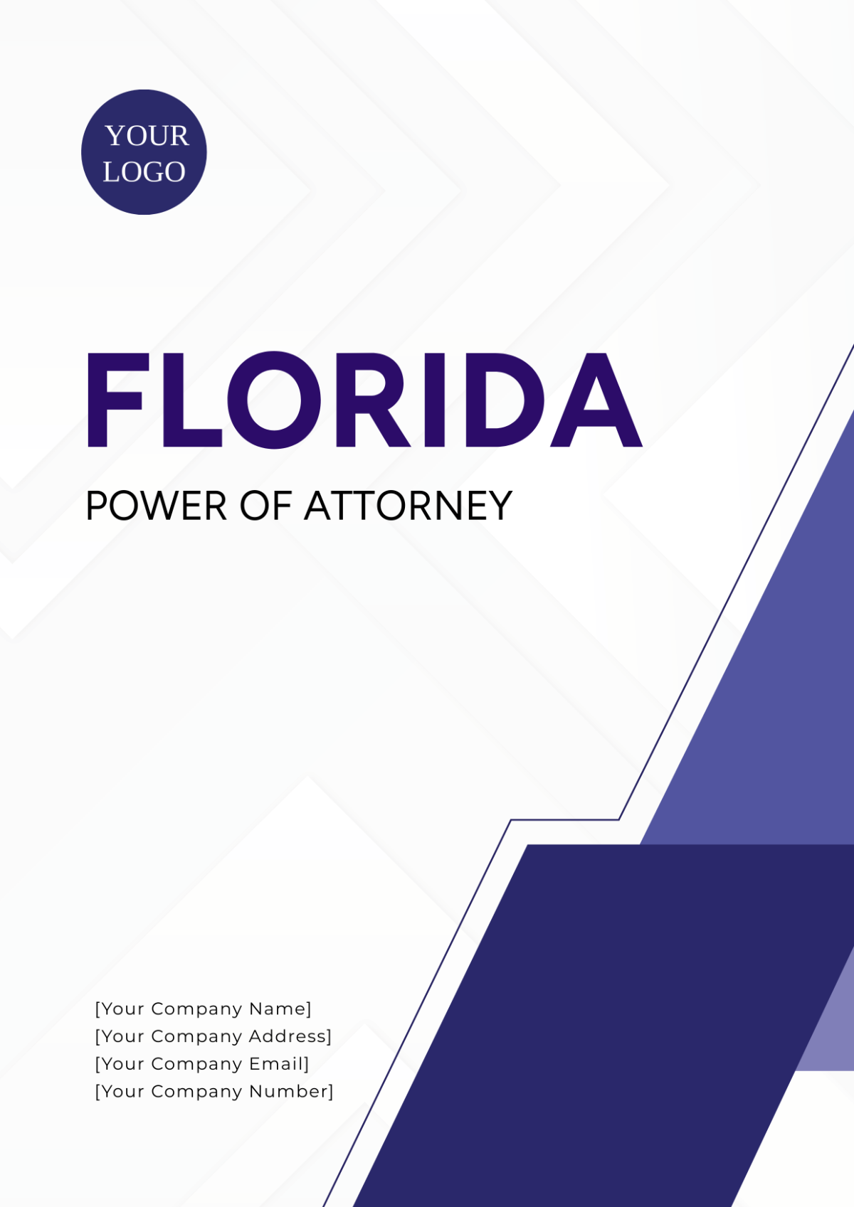 Florida Power of Attorney Cover Page Template - Edit Online & Download