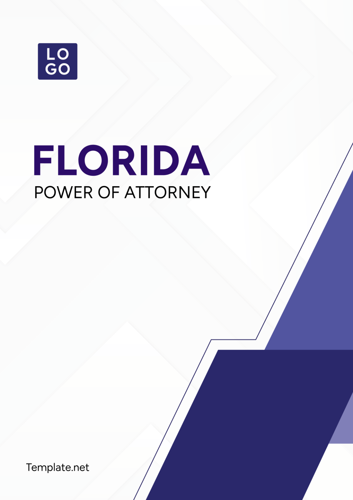 Florida Power of Attorney Cover Page Template