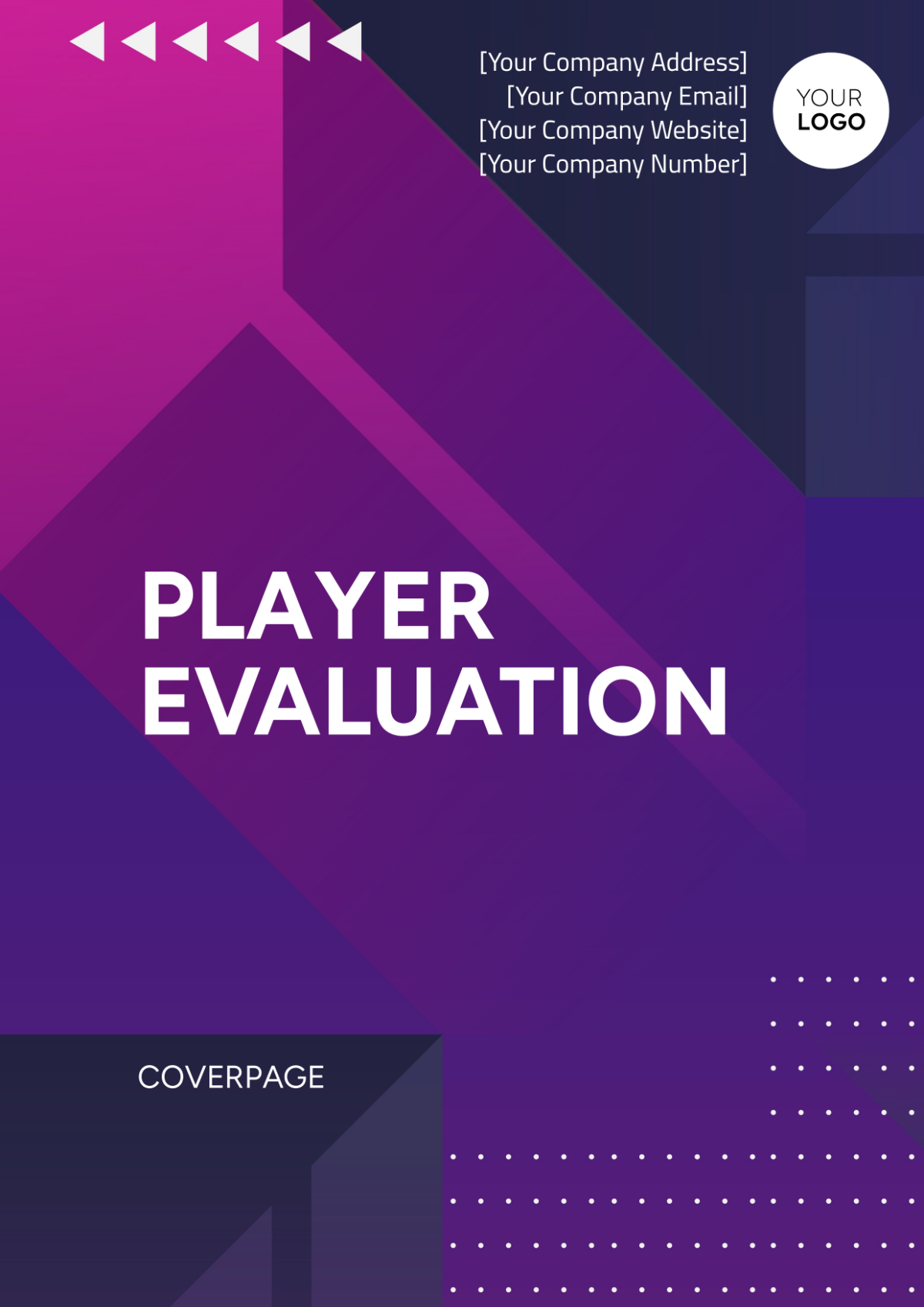 Player Evaluation Cover Page