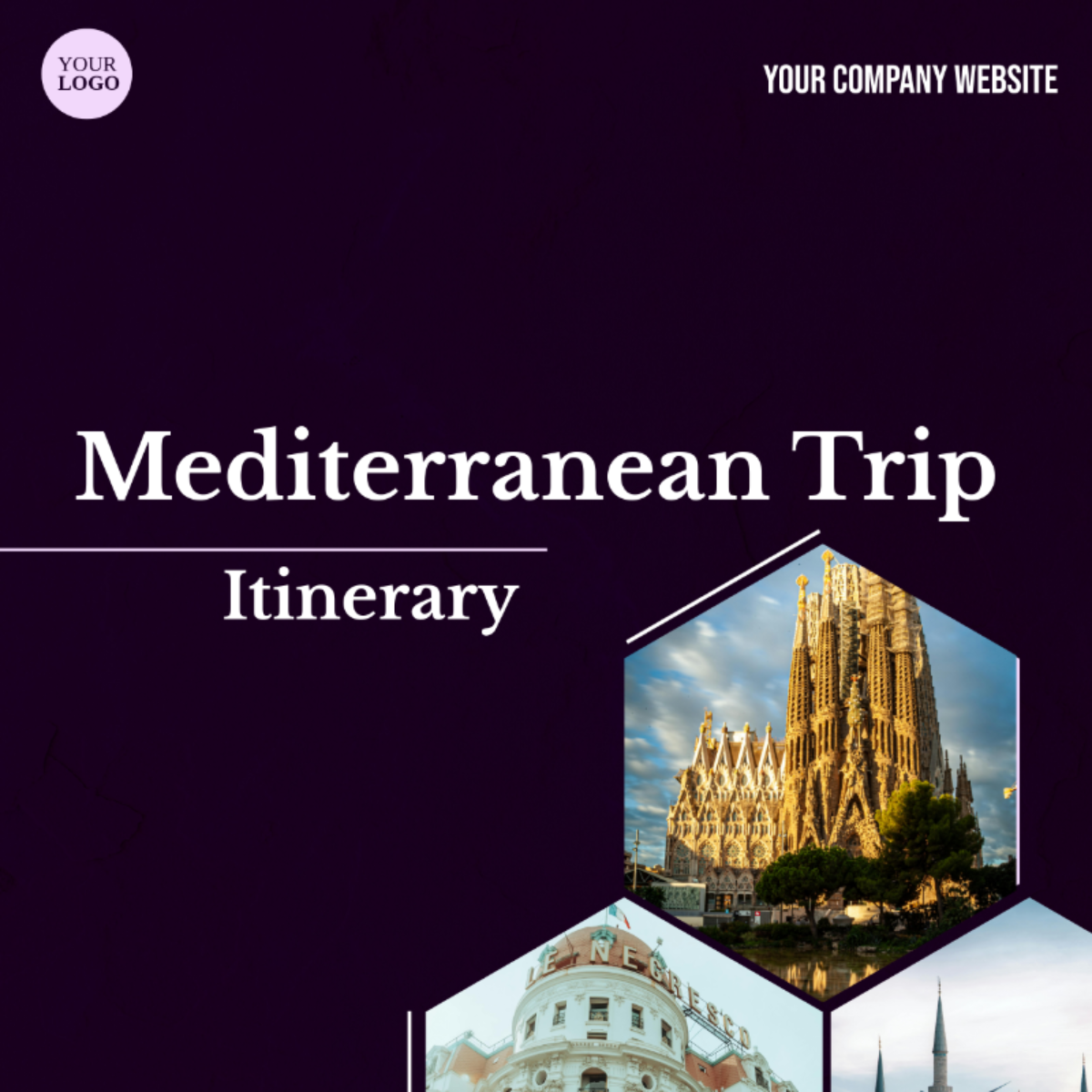 Mediterranean Itinerary Template - Edit Online & Download