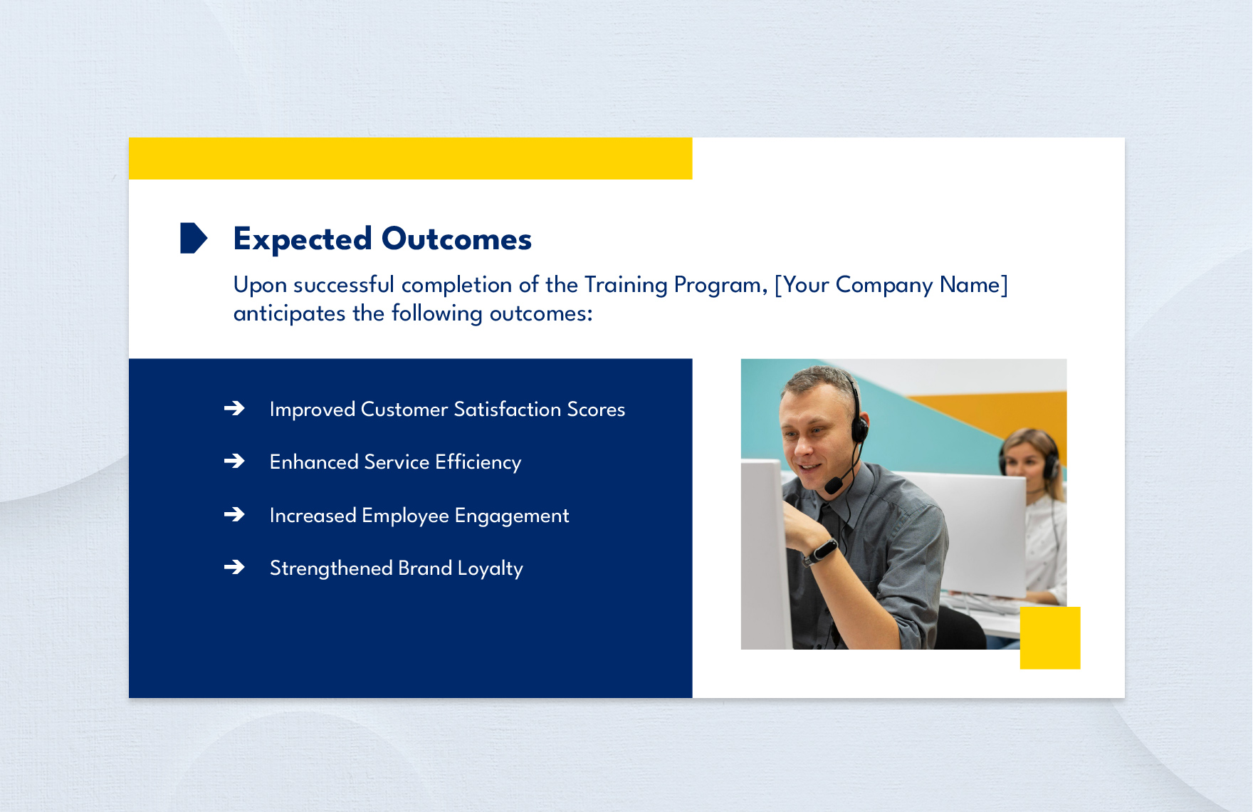 Customer Service Excellence Training Presentation Template