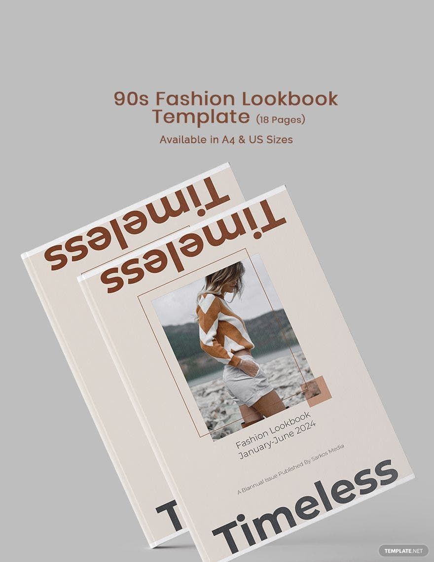 90's Fashion Lookbook Template